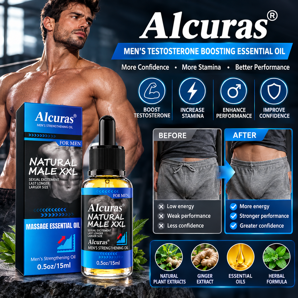Alcuras® Testosterone Boosting Essential Oil