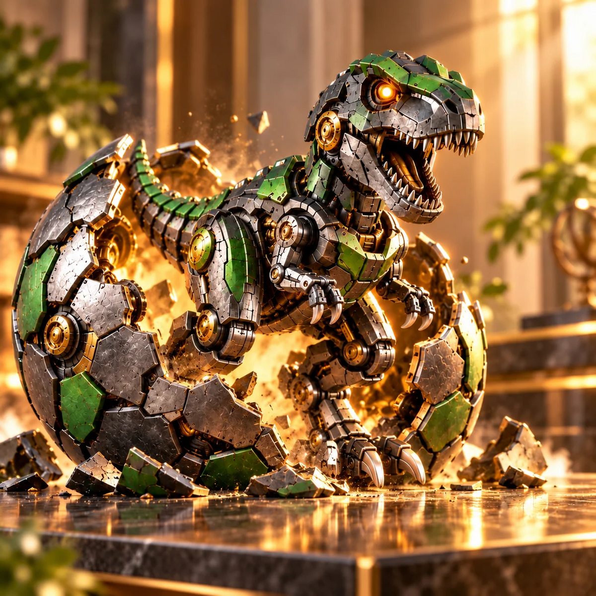🦖🥚 NEW ARRIVAL🔥 Mechanical T-Rex Egg – From Mysterious Egg to Mighty Robotic Dinosaur! 🥚⚙️✨