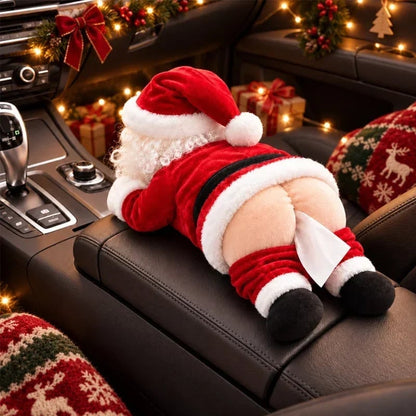🎅 Funny Santa Butt Tissue Box – The Cheekiest Christmas Decor! - 30 cm High