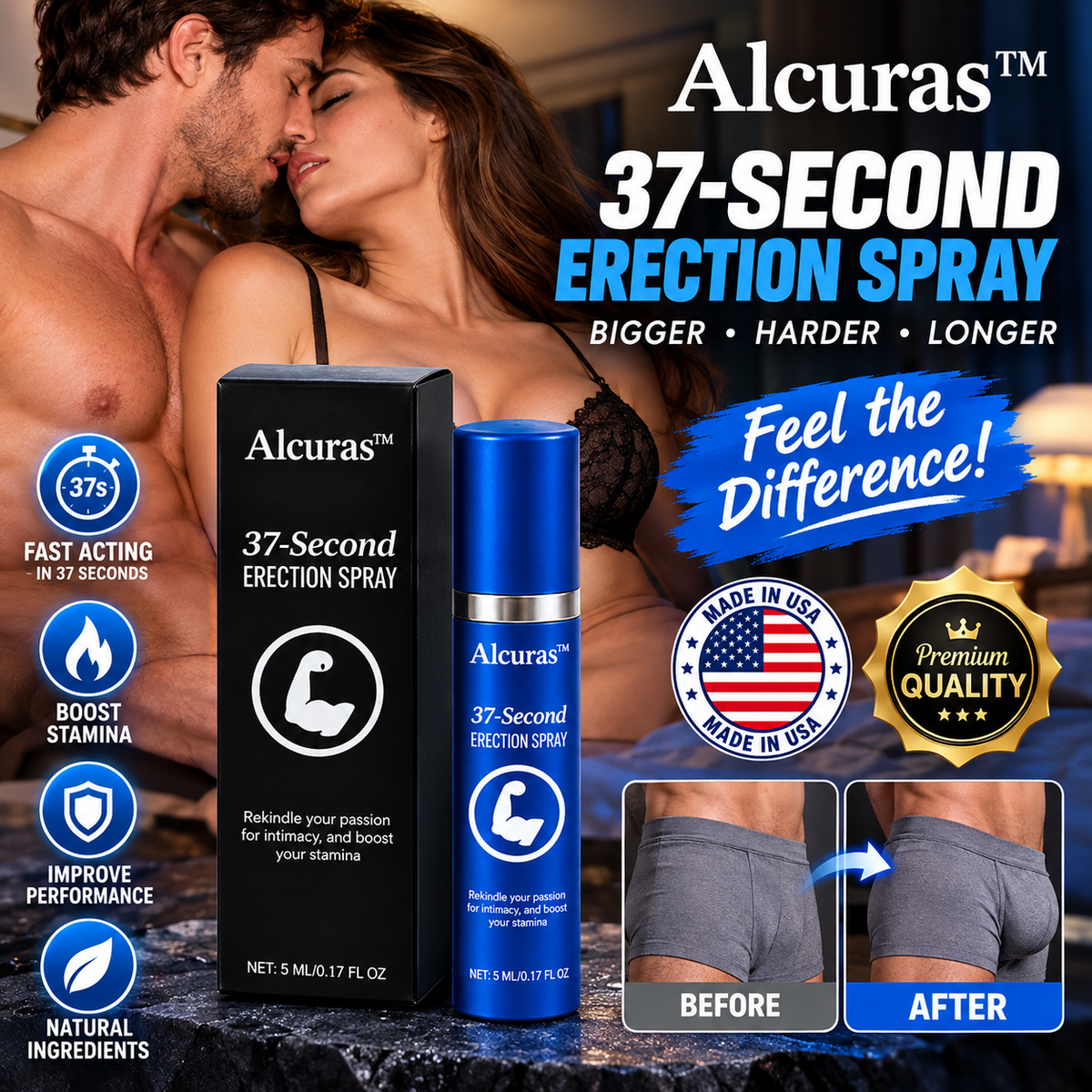 50% OFF - While Stock Lasts | Alcuras™ 37-Second Erection Spray