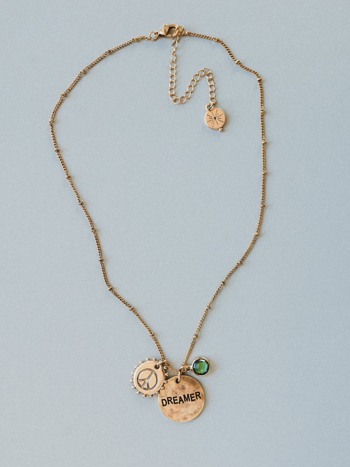 August Dreamer Birthstone Necklace - Peridot