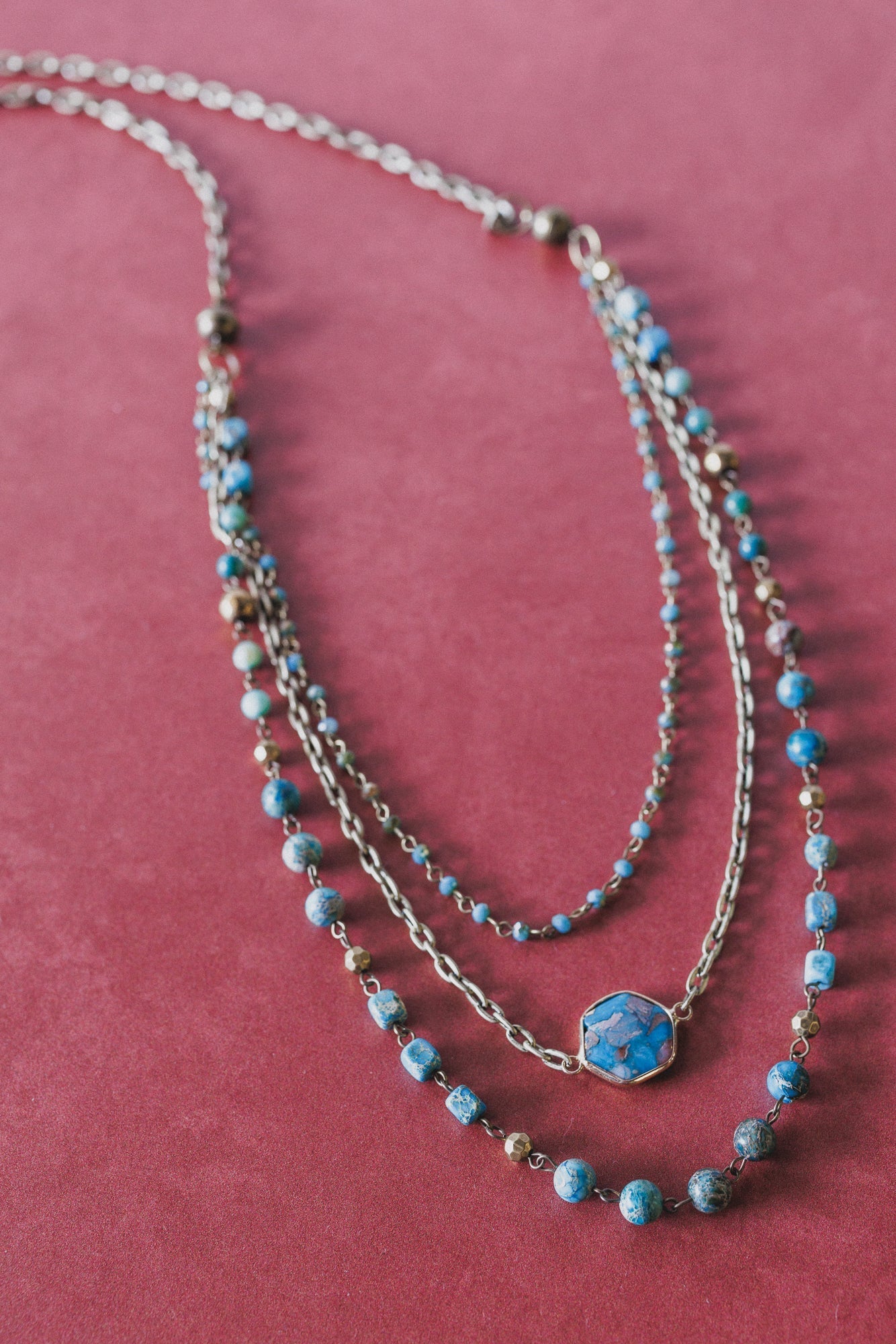Turquoise Cascade Necklace - Turquoise - Pre Order