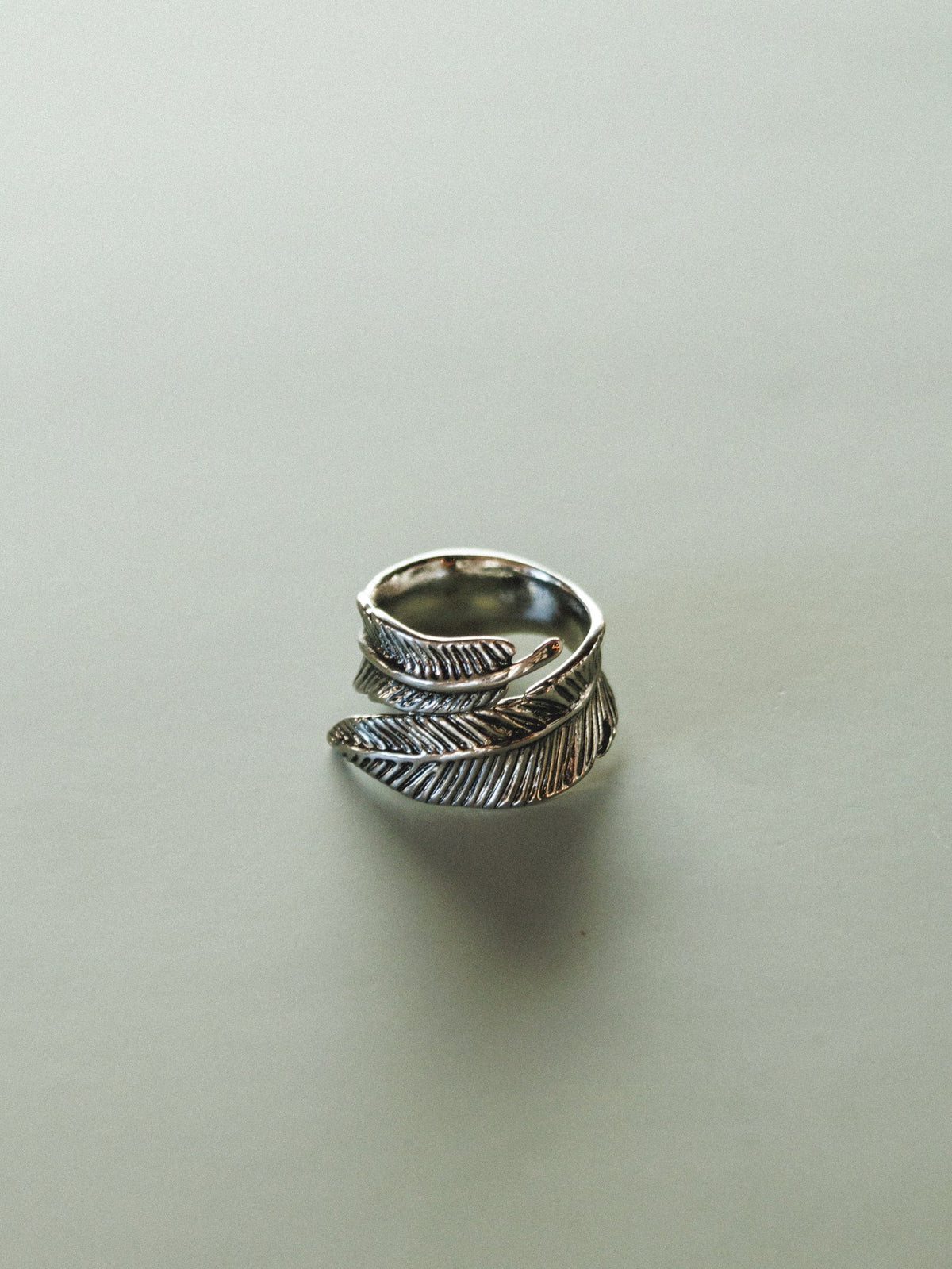 Crown Of Feathers Ring - Silver
