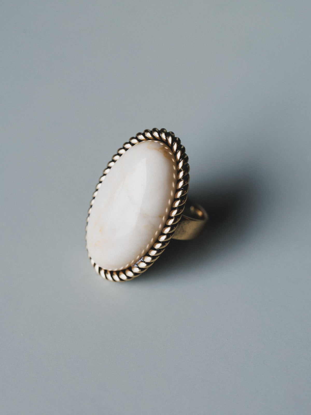 Roma Sun Stone Ring - White - Pre Order