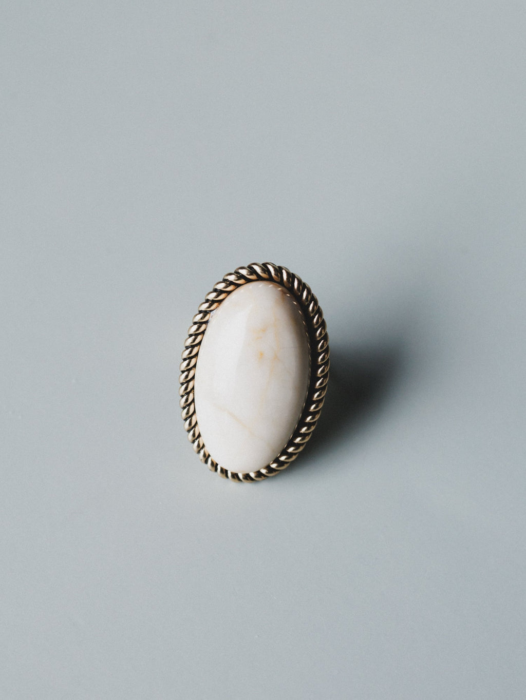 Roma Sun Stone Ring - White