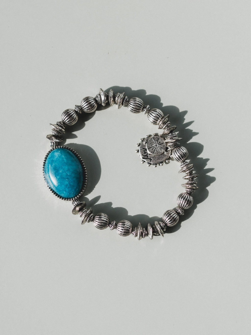 Ibiza Moon Beaded Bracelet - Turquoise
