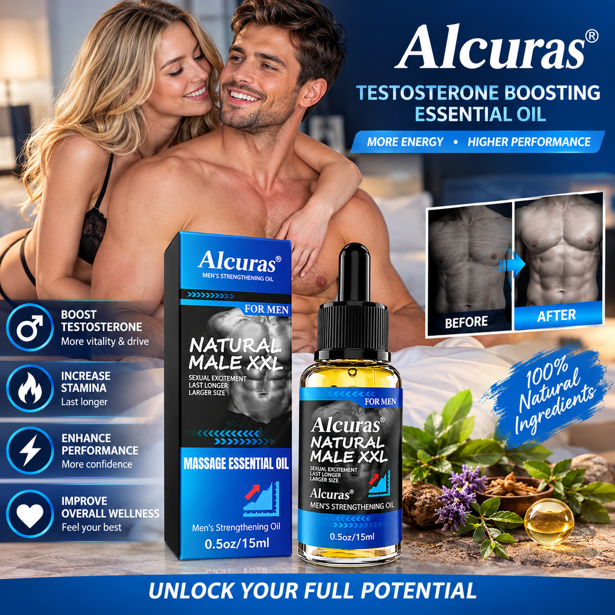 Alcuras® Testosterone Boosting Essential Oil
