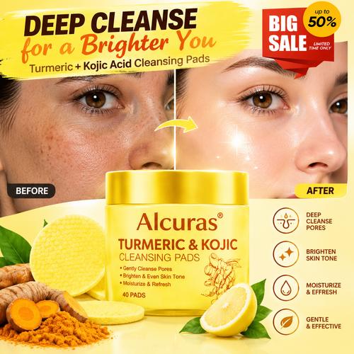 Alcuras® Turmeric & Kojic Cleansing Pads
