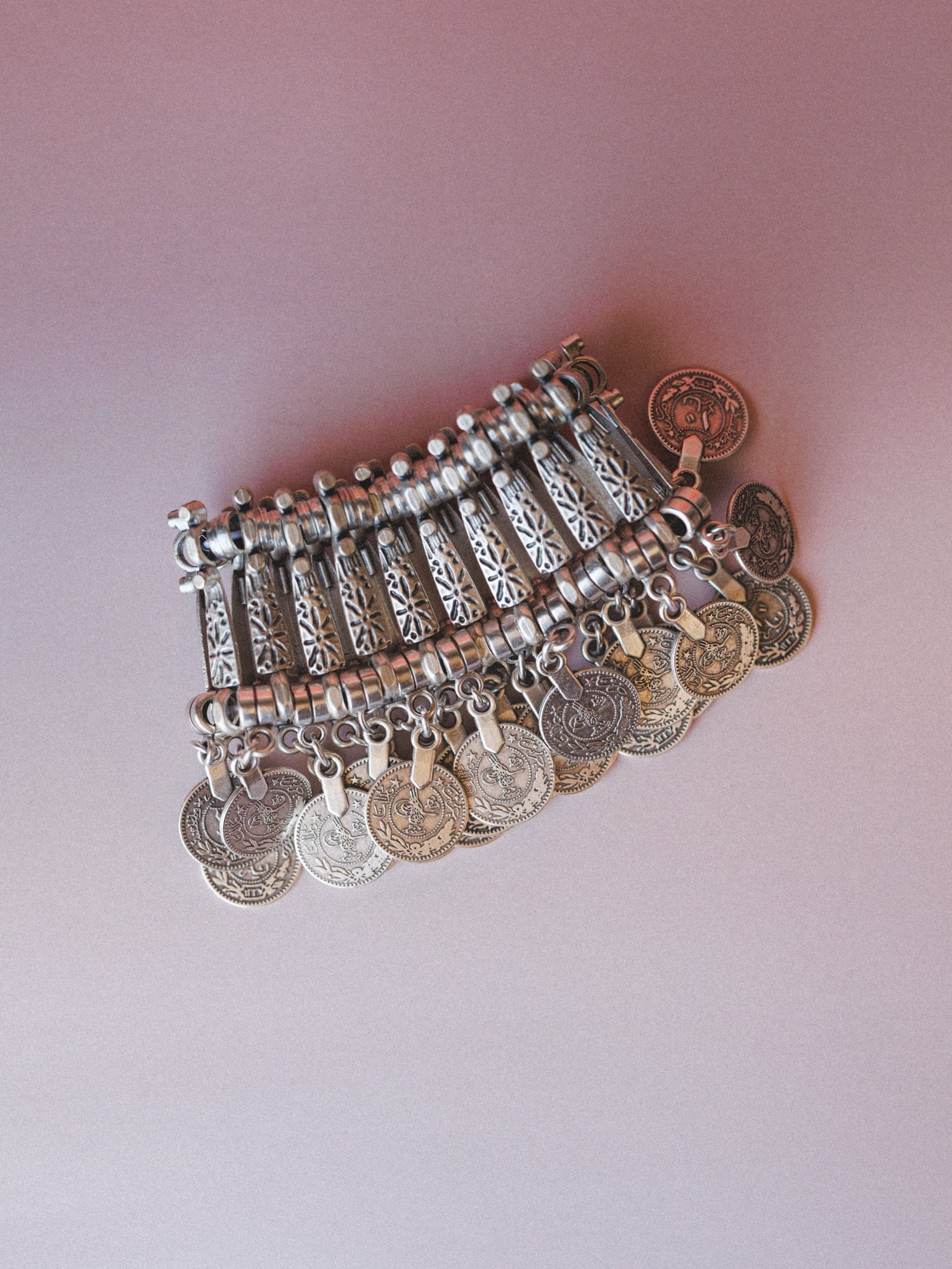 Boho Coin Bracelet - Silver