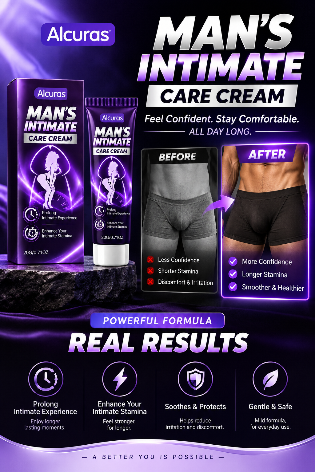 Alcuras® Man's Care Cream 🔥Ultra-long-lasting and extra-thick
