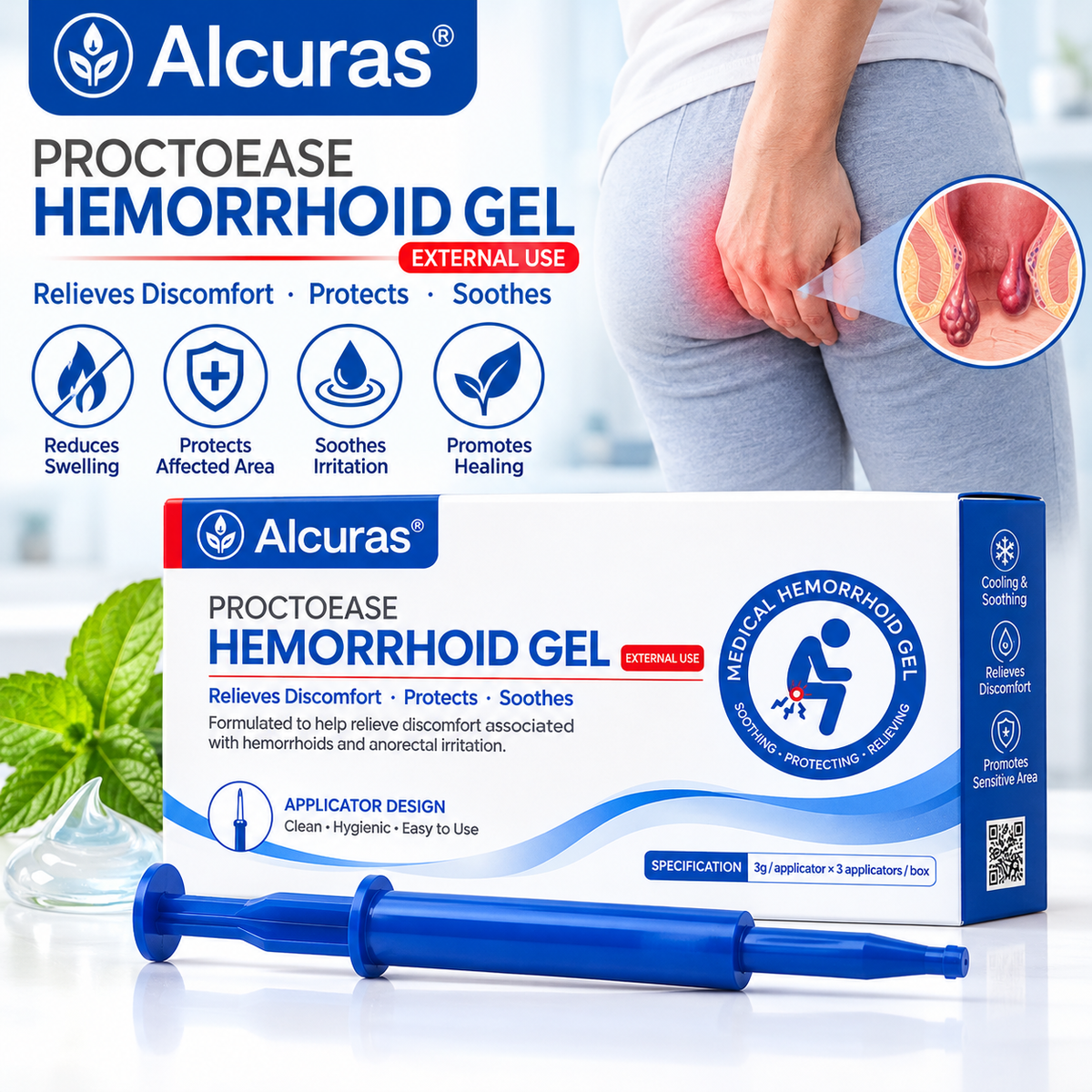 Alcuras® ProctoEase Hemorrhoid Gel