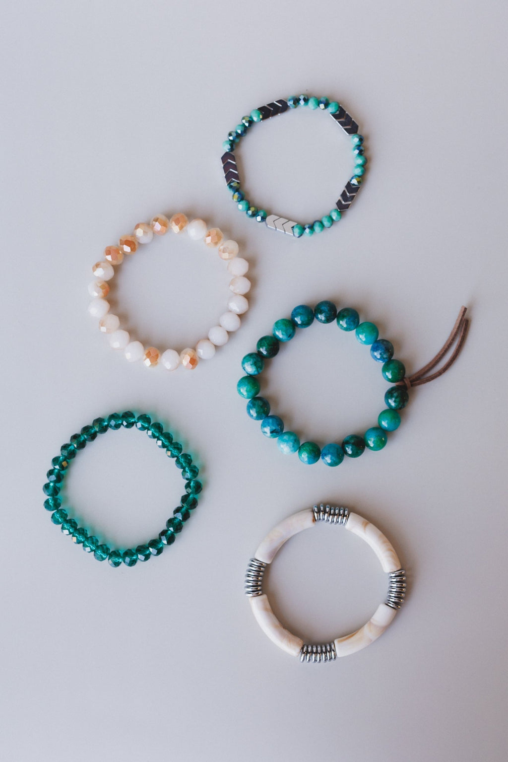 Romilly Bracelet Set - Teal Multi - Pre Order