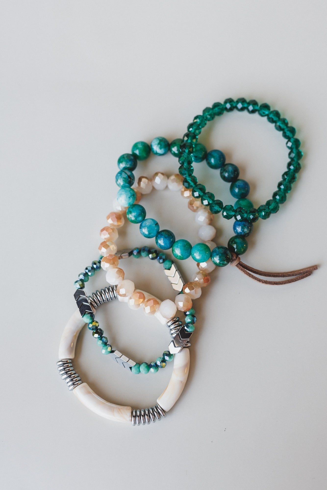 Romilly Bracelet Set - Teal Multi - Pre Order