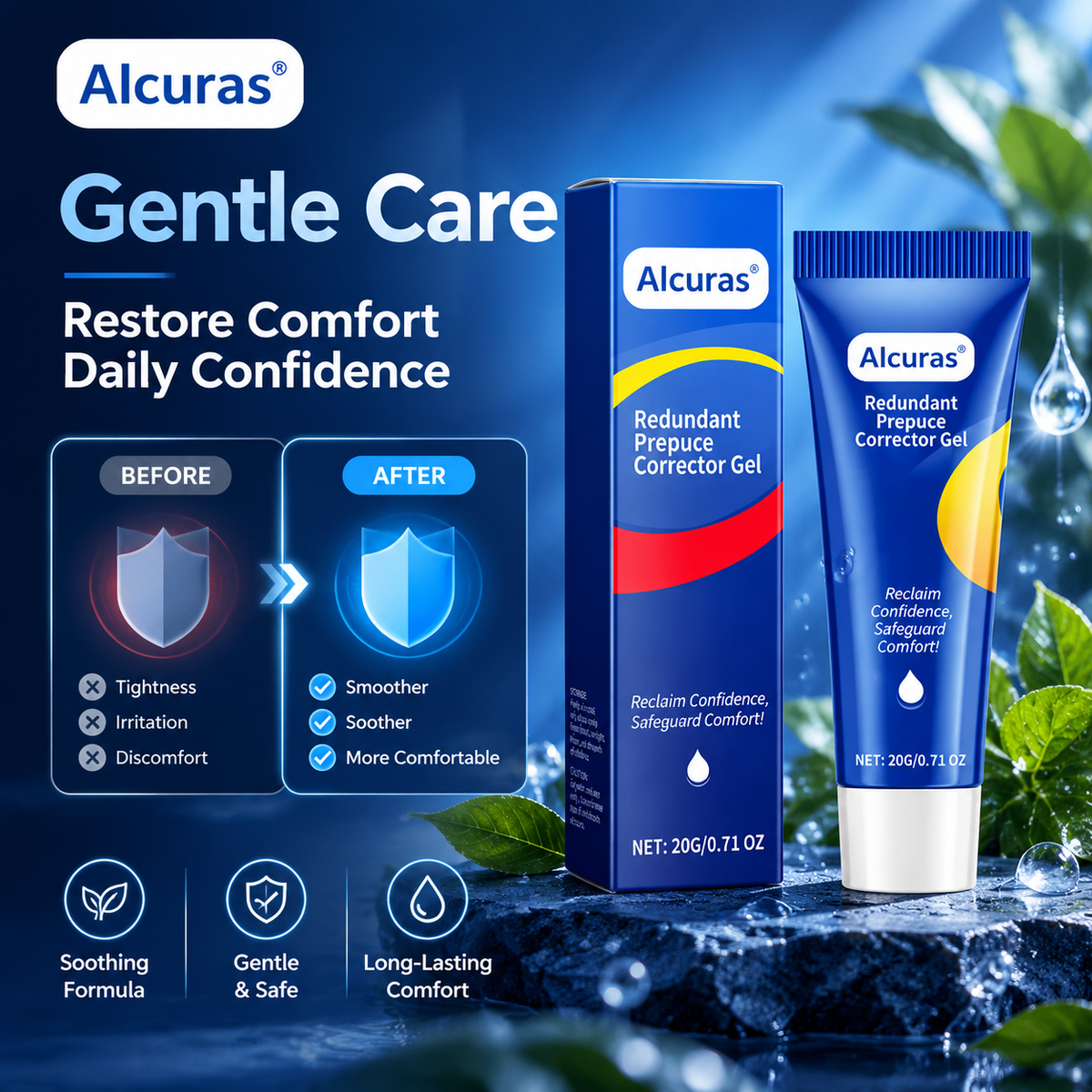 Alcuras® Gentle Foreskin Corrector Gel – Soothing, Natural Relief