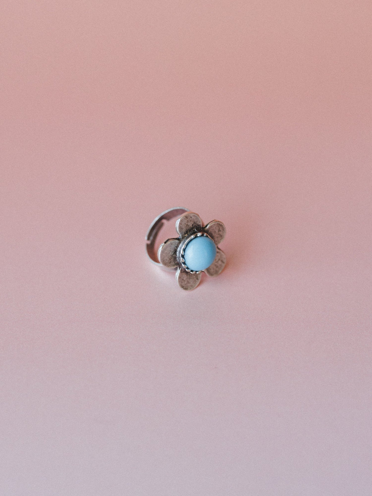 Flower Power Ring - Turquoise
