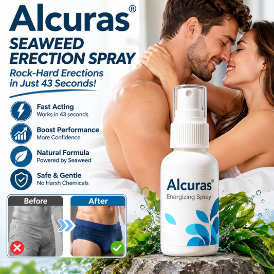 Alcuras® Seaweed Erection Spray | Rock-Hard Erections in Just 43 Seconds!