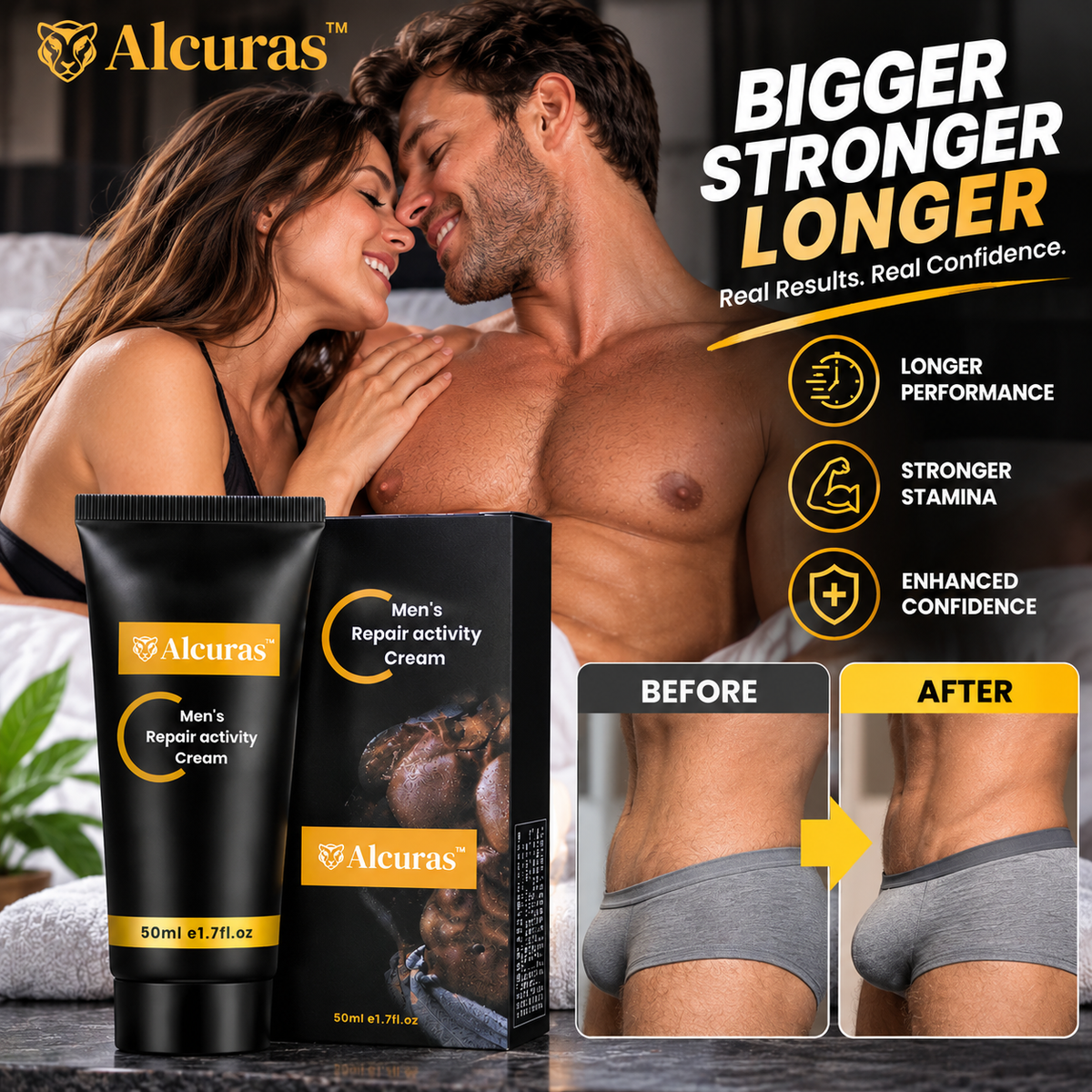Alcuras™ Men’s Cream | Go Longer, Feel Stronger — Transform in just 7 Days!