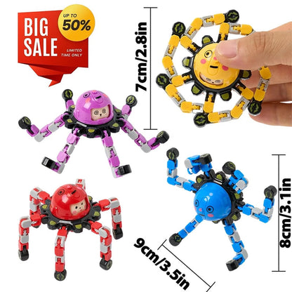 Transforming Mechanical Fidget Spinner Toy