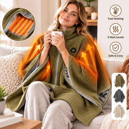 🔥Wearable Heated Blanket Shawl | Portable USB-Powered Warmth for Home, Work & Outdoors