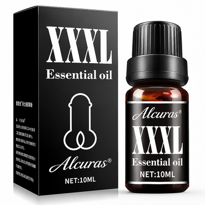 Alcuras® Massage Oil for Men (XXXL) 🔥 Extra Potent, Extra Long-Lasting