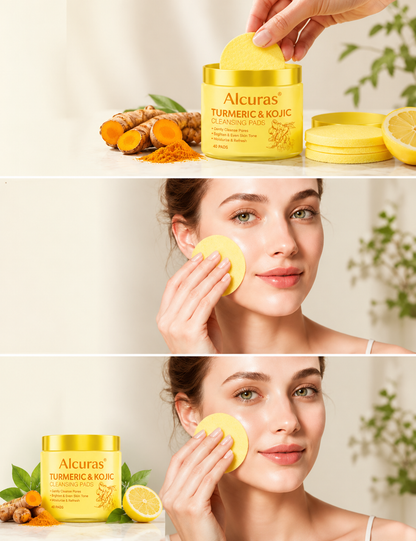Alcuras® Turmeric & Kojic Cleansing Pads