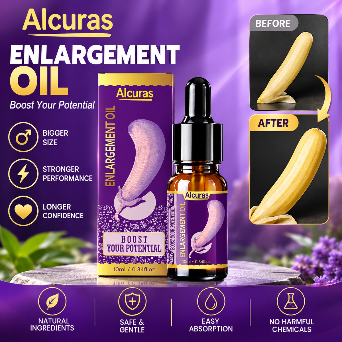 Alcuras® Unlock Your Full Potential: Bigger, Stronger & Lasting Longer Naturally!