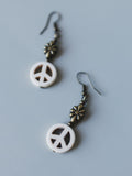 Mirabella Peace Earrings - White