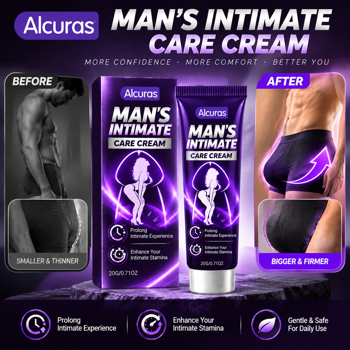 Alcuras® Man's Care Cream 🔥Ultra-long-lasting and extra-thick