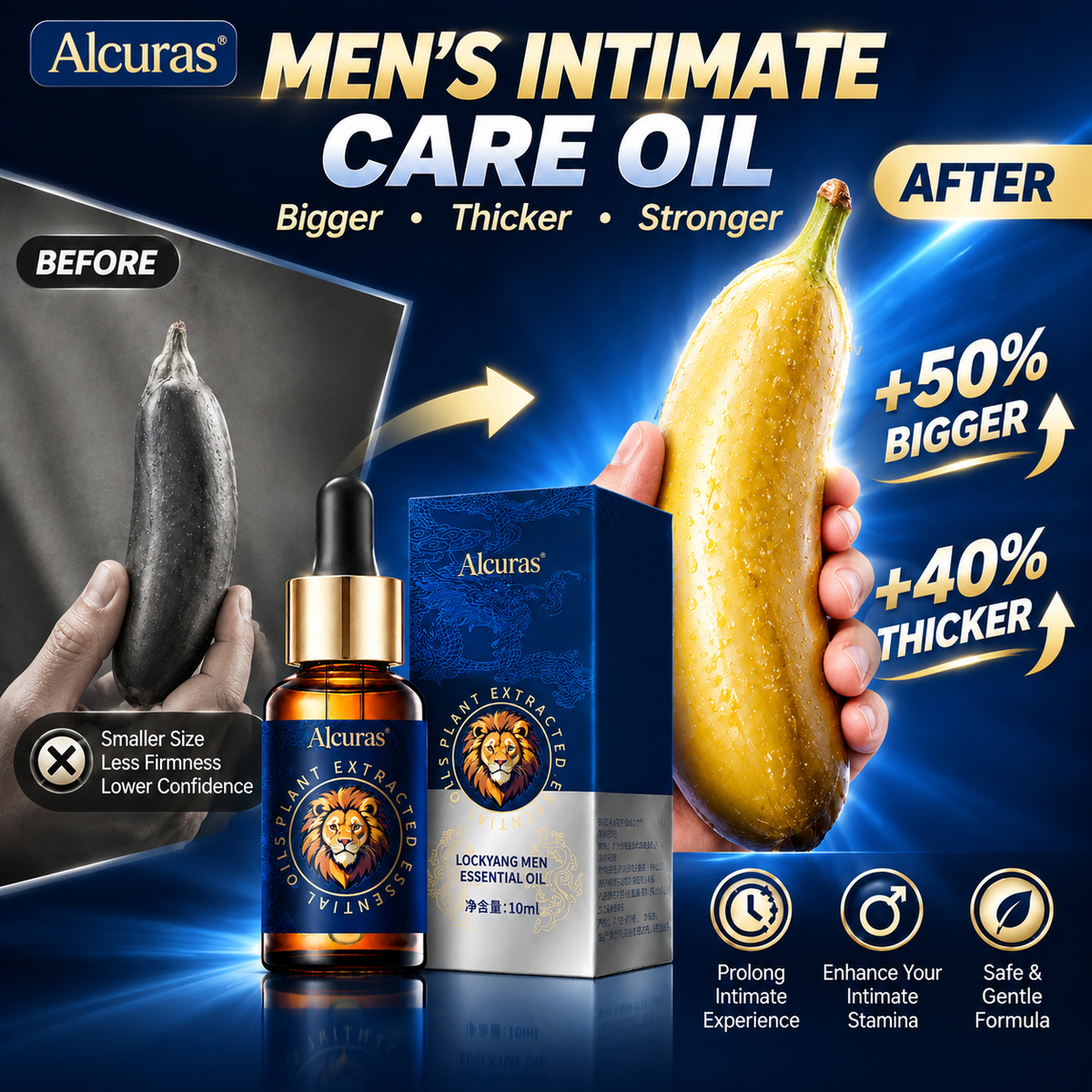 Alcuras® Men's Intimate Oil 🔥 Super potent and long-lasting