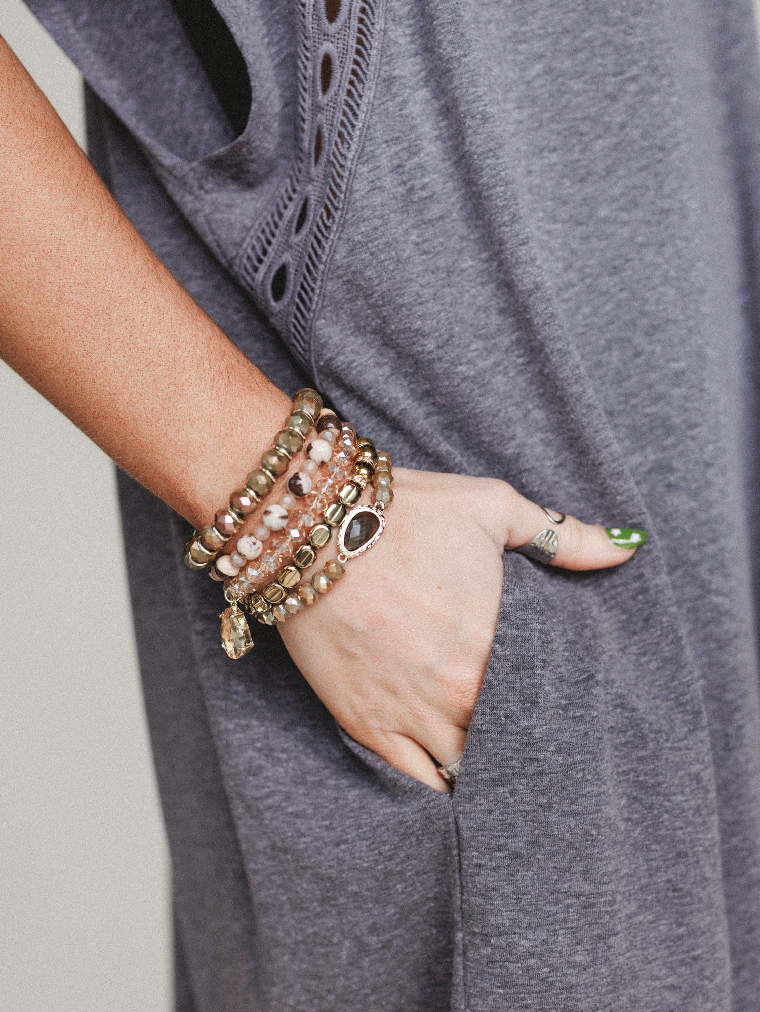 Toni Bracelet Set - Gold