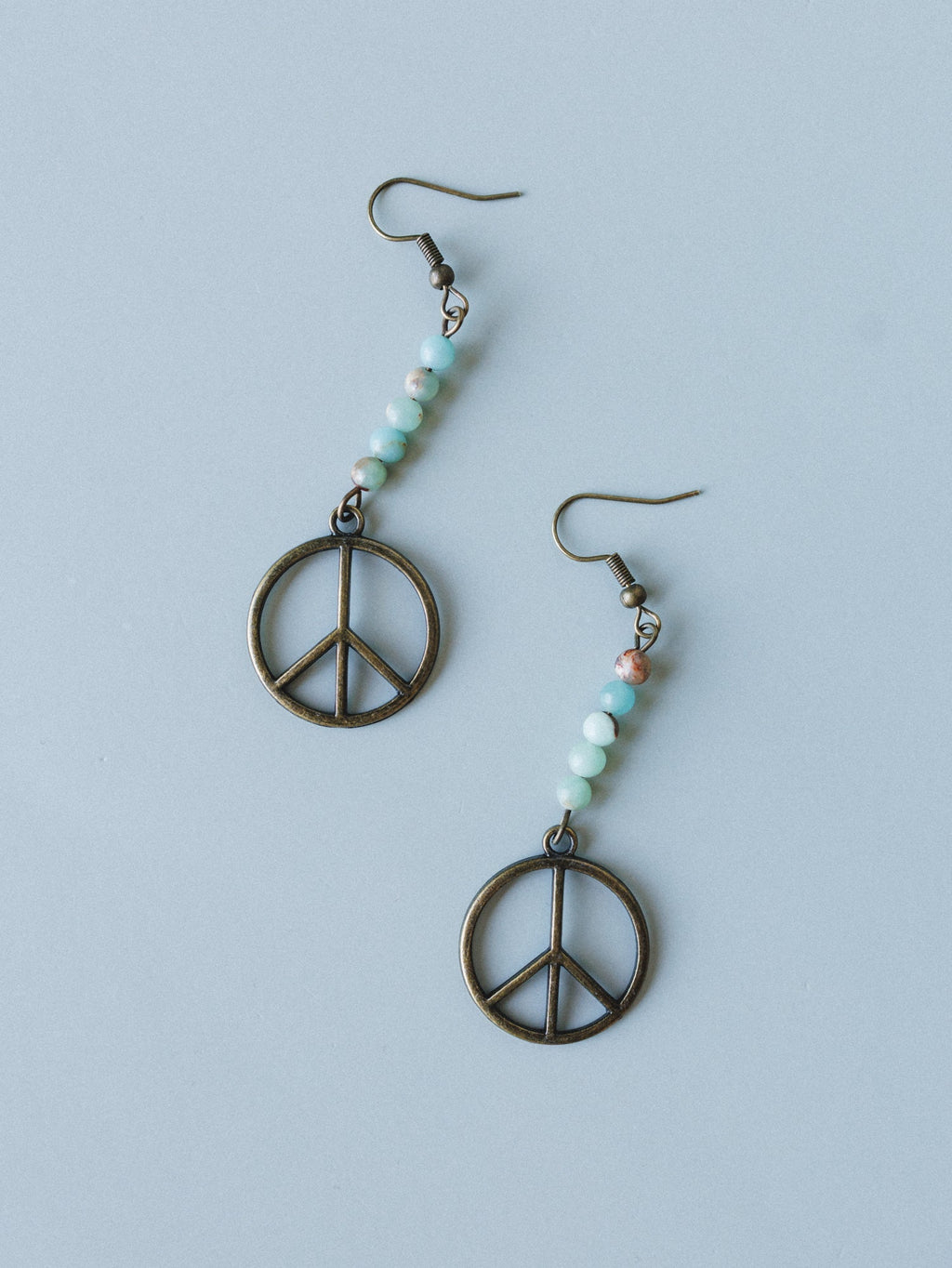 Peace Imperial Jasper Earrings - Natural