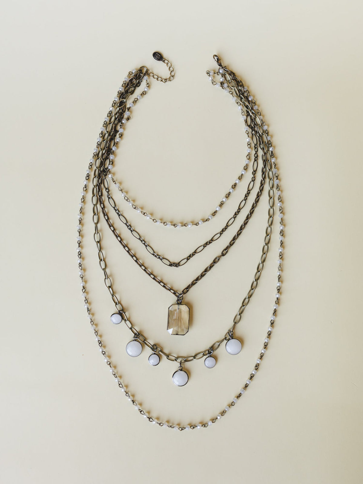 Grace Layered Necklace - Bronze