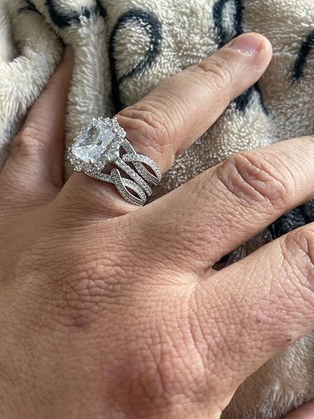 ✨ 2-in-1 Radiant Cut Stackable Ring Set – One Ring, Endless Elegance 💎