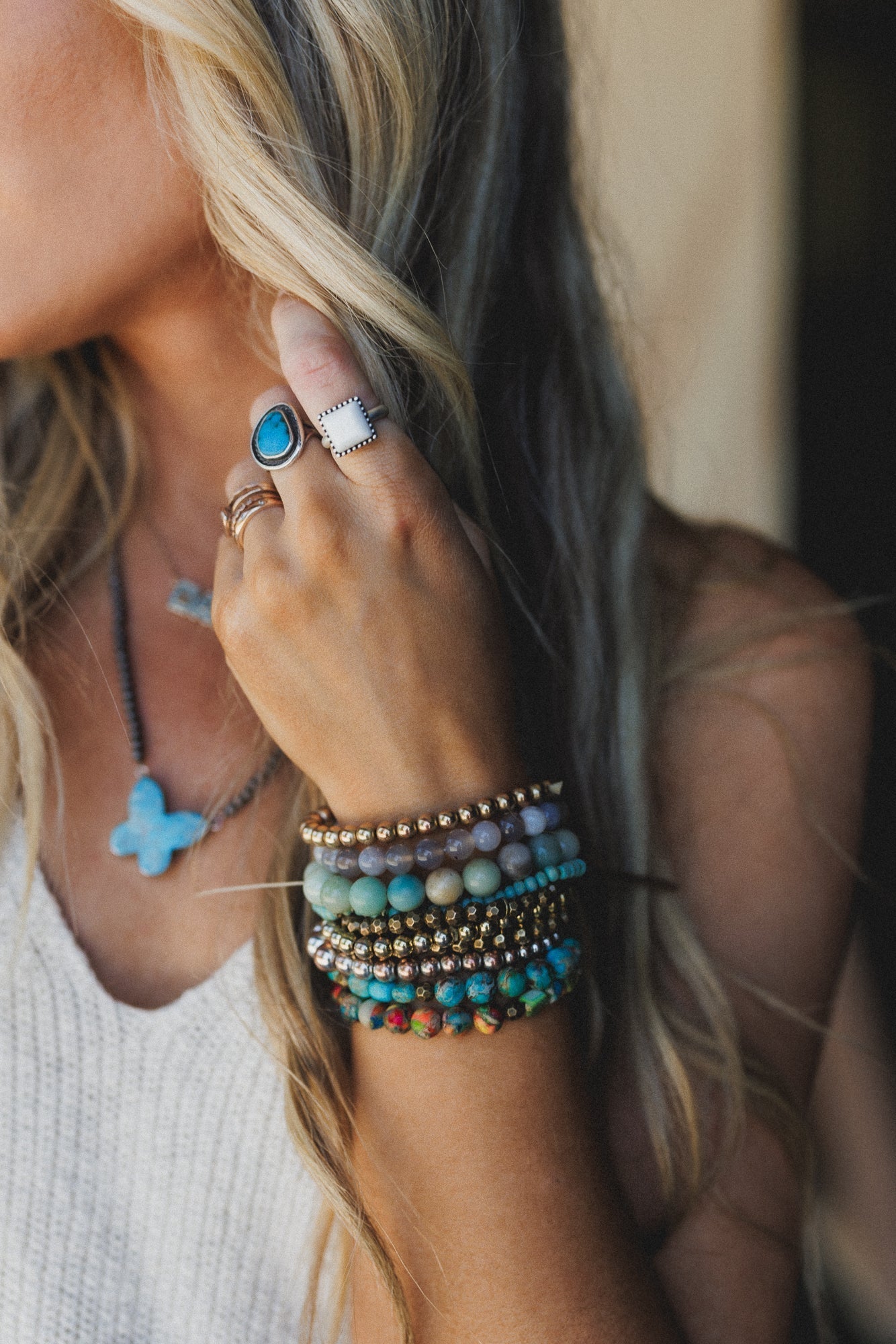 Rodeo Bells Ring - White
