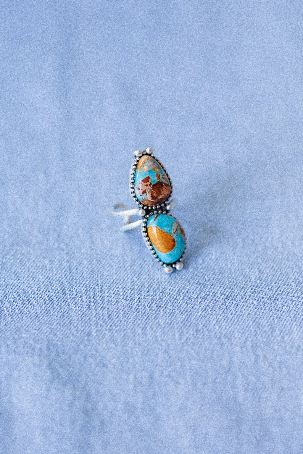 Twin Trails Ring - Turquoise