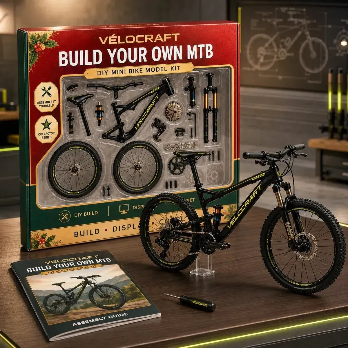 🎁🚲DIY Mountain Bike Model Kit- Build, Display & Collect
