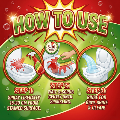 🔥Alcuras🔥Bathroom Cleaner for Tough Toilet & Sink Stains