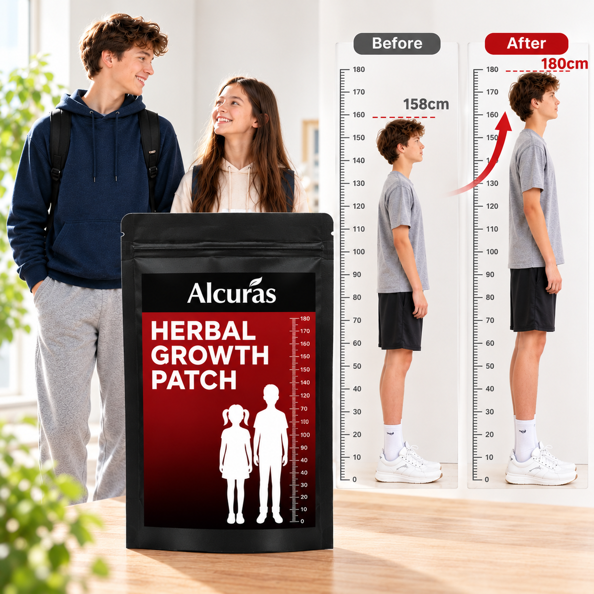 Alcuras® Herbal Growth Patch - Support Natural Height
