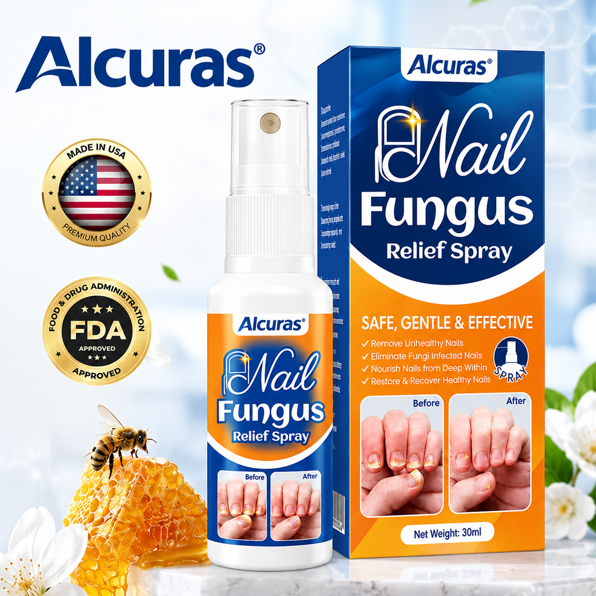 Alcuras® Nail fungus relief spray