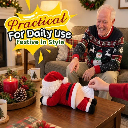 🎅 Funny Santa Butt Tissue Box – The Cheekiest Christmas Decor! - 30 cm High