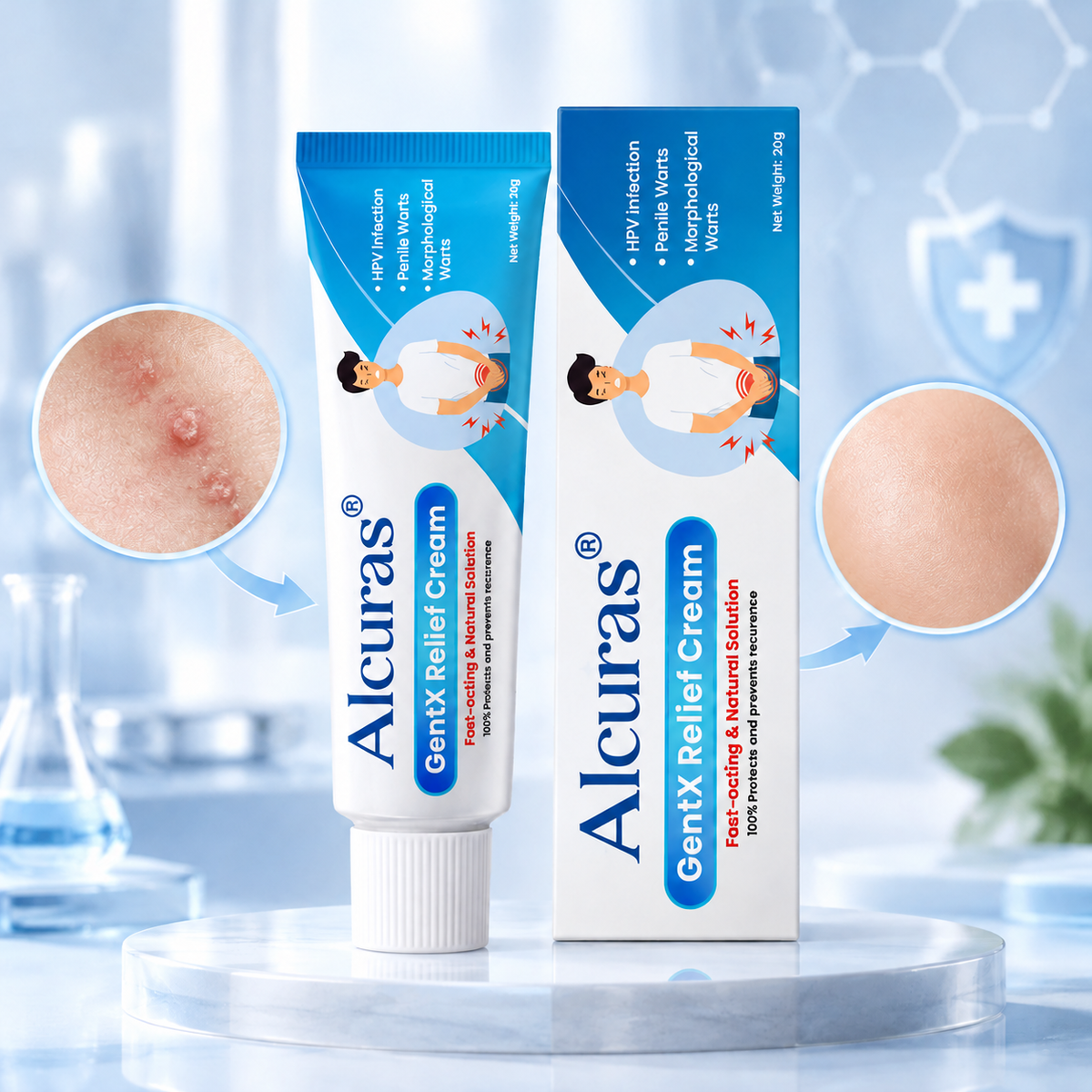 Alcuras® HPV Genital Warts Relief Cream
