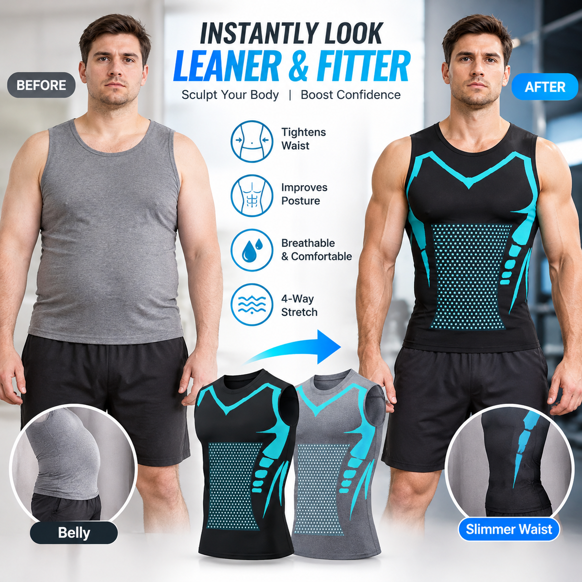 2026 New Version Close-Fitting Sleeveless Shirt