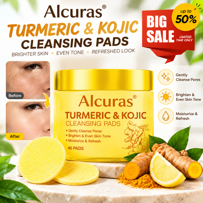 Alcuras® Turmeric & Kojic Cleansing Pads