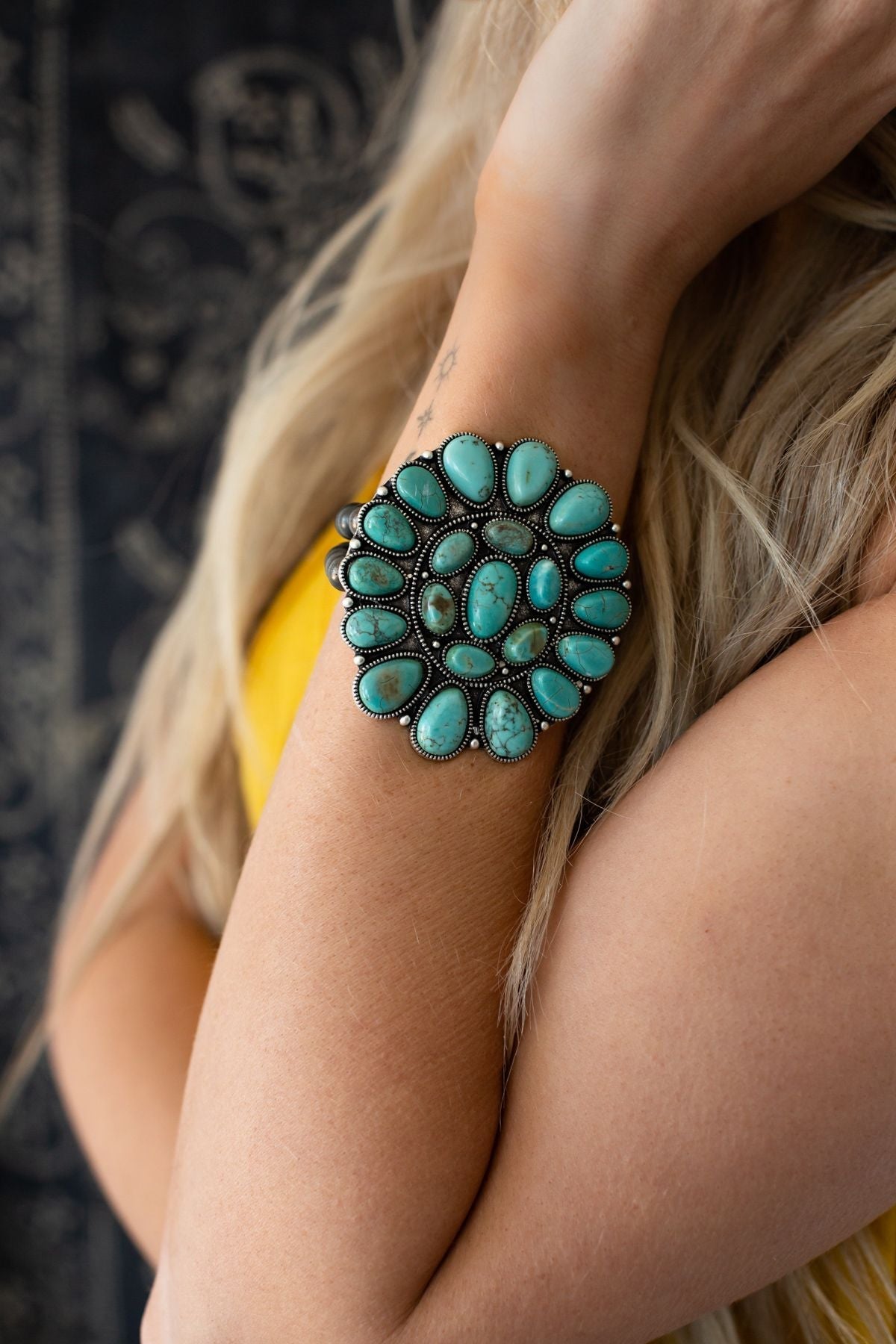 High Noon Turquoise Cuff Bracelet
