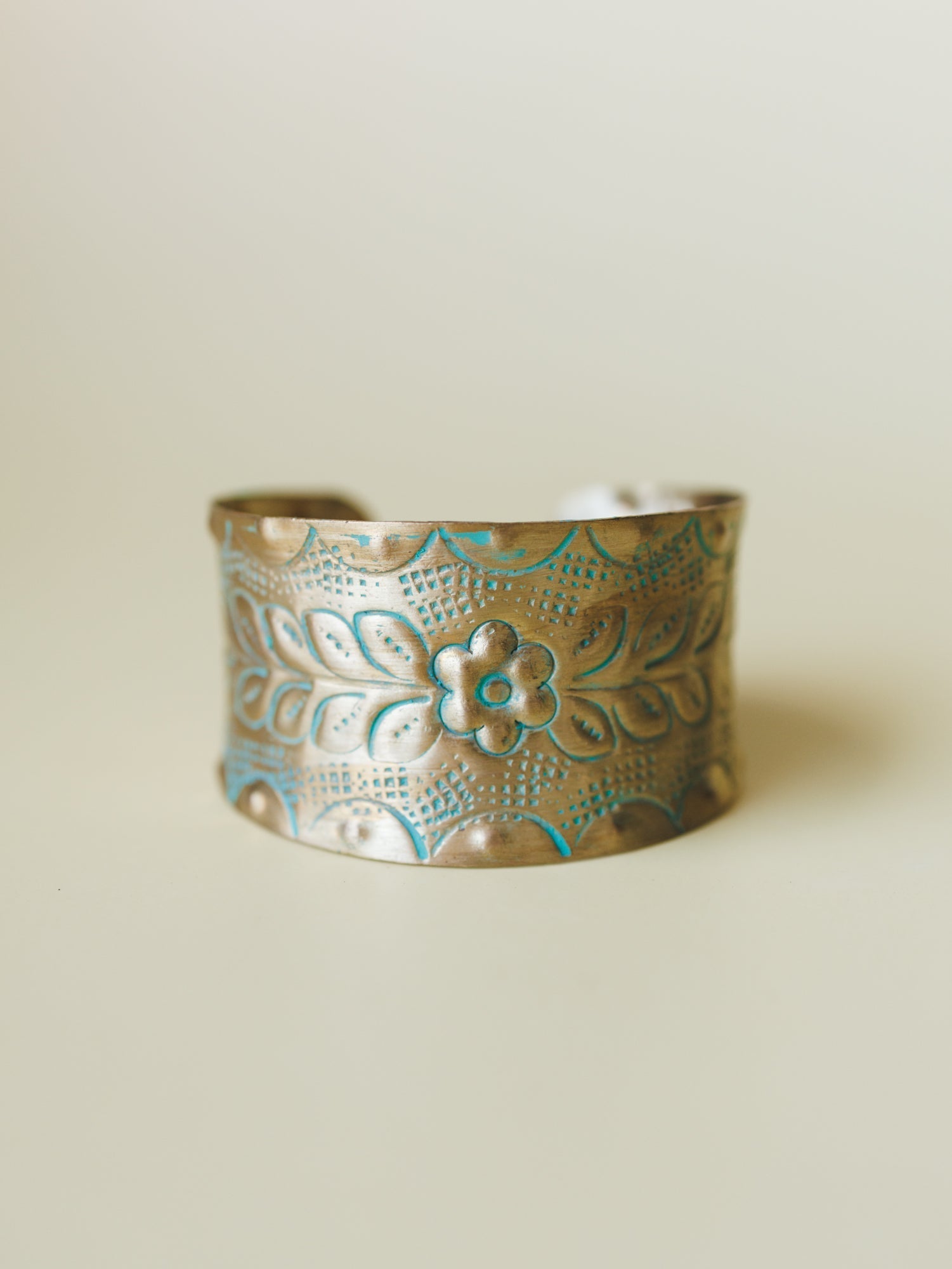 Petals in the Wind Cuff - Gold