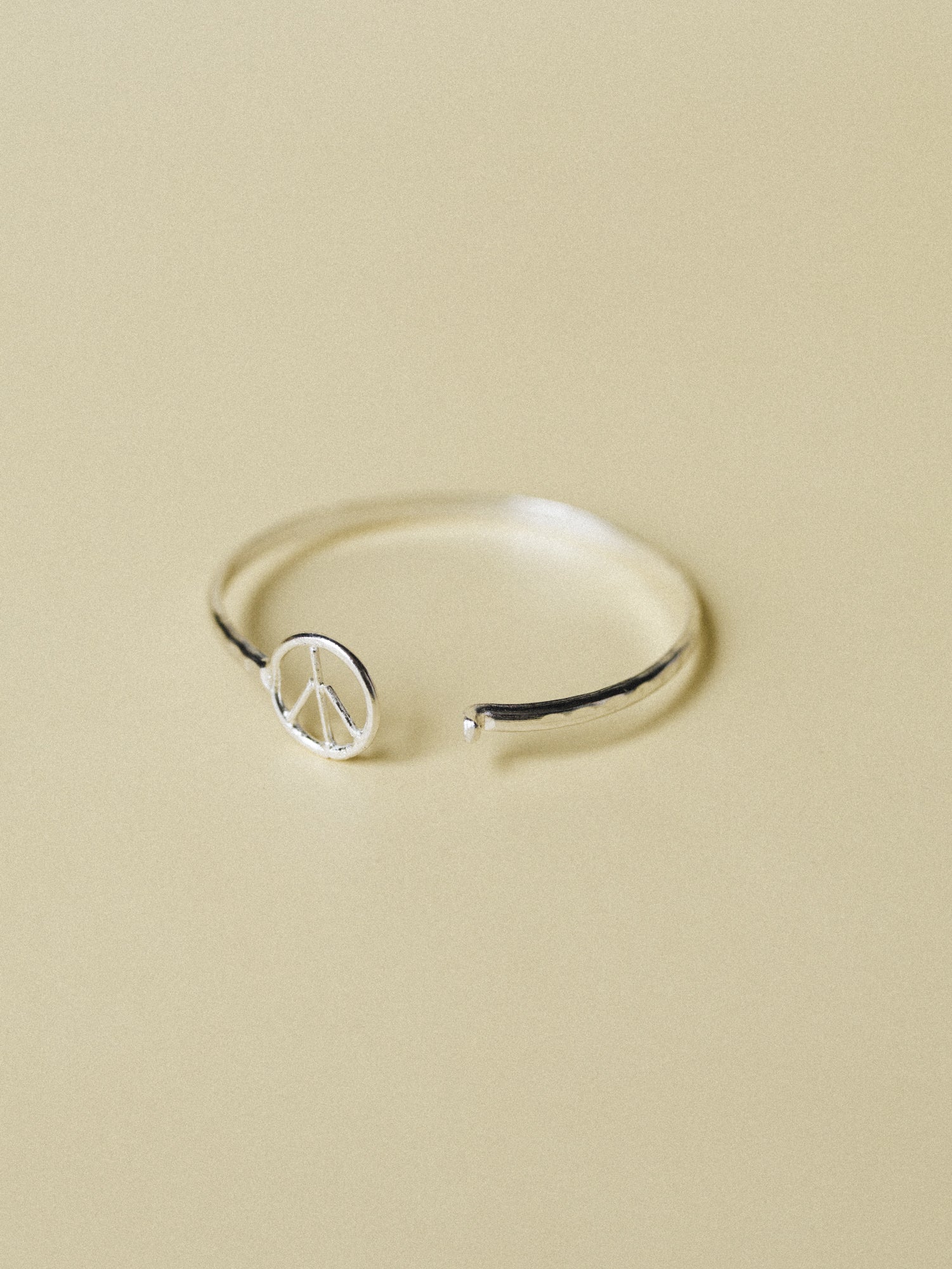 Peace Bangle - Silver