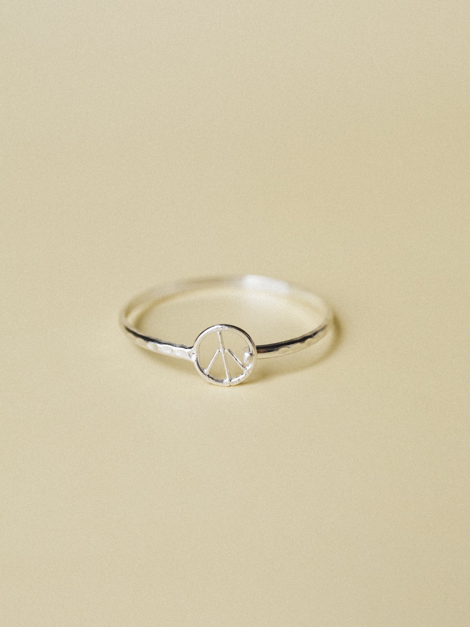 Peace Bangle - Silver