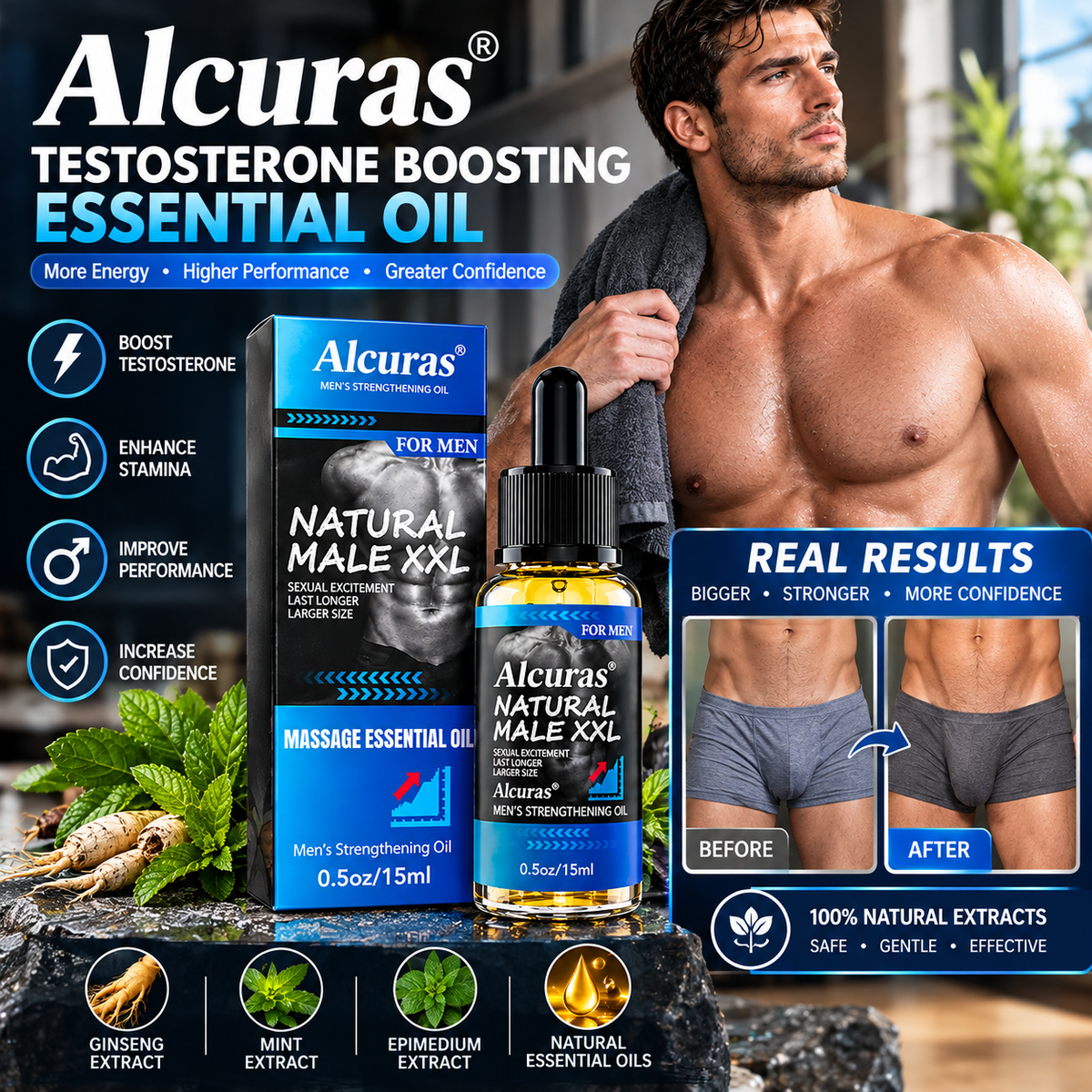 Alcuras® Testosterone Boosting Essential Oil