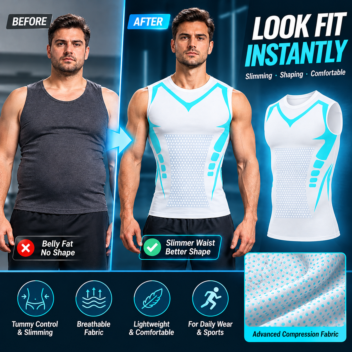 2026 New Version Close-Fitting Sleeveless Shirt