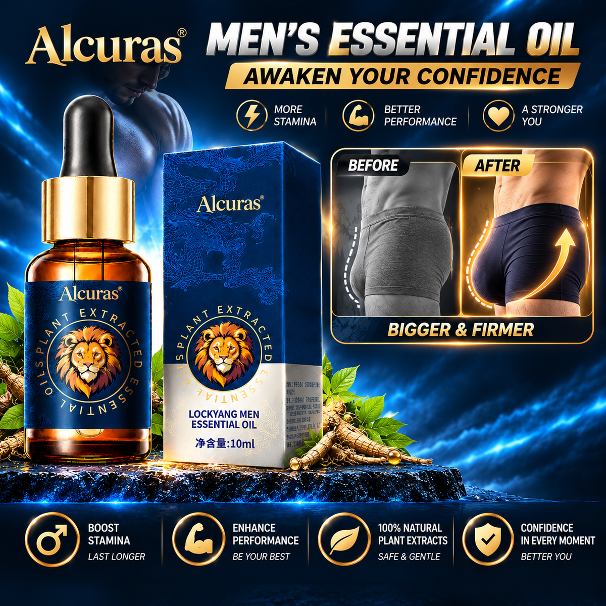 Alcuras® Men's Intimate Oil 🔥 Super potent and long-lasting